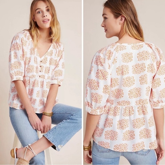 Anthropologie Moglea babydoll top - Picture 1 of 3
